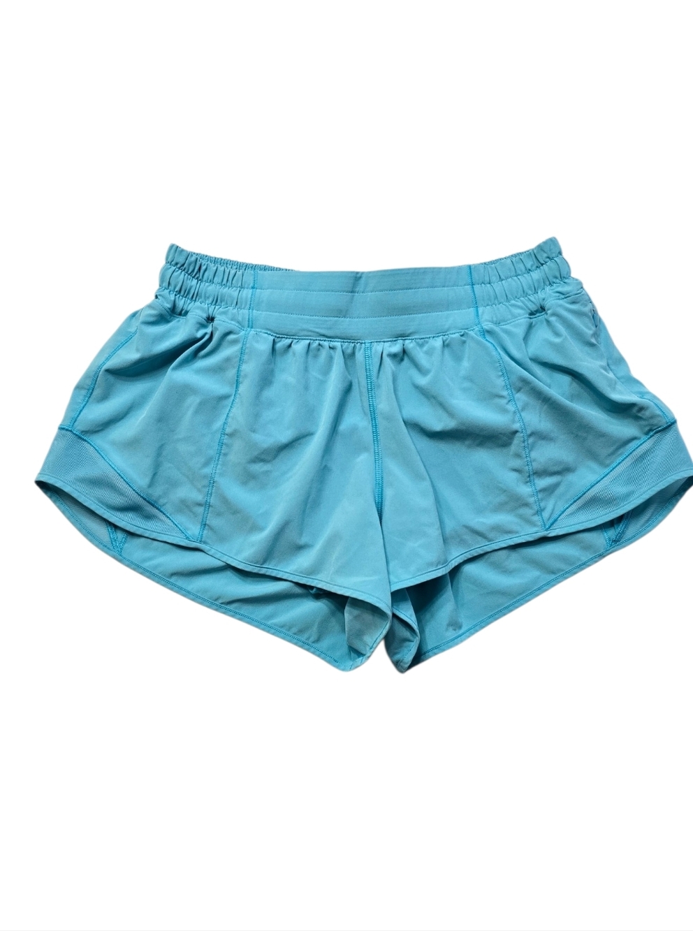 Lululemon Hotty Hot Electric Turquoise Athletic Running Shorts